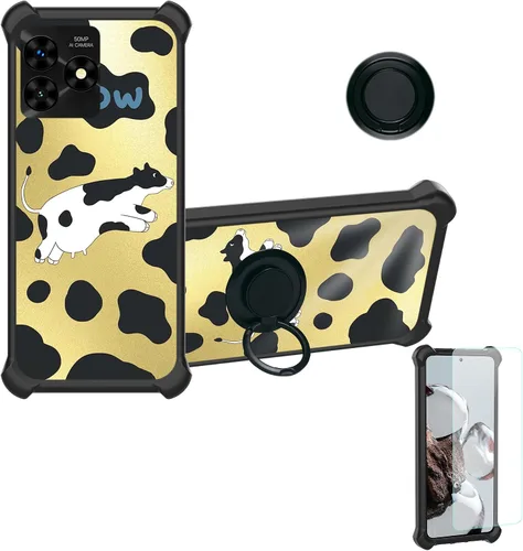 Vista 19 de Aroepurt Funda para Blu Bold N3 compatible con Blu Bold N3 Phone Cover [con protector de pantalla de vidrio templado] [PC duro + silicona suave]