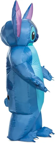 Vista 5 de Disguise Disfraz inflable para adultos Stitch, Azul Patchwork