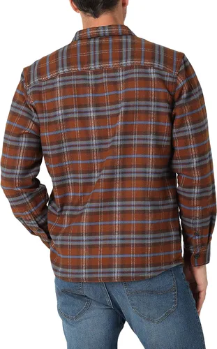 Vista 2 de Lee Overshirt de manga larga con botones y ajuste holgado para hombre
