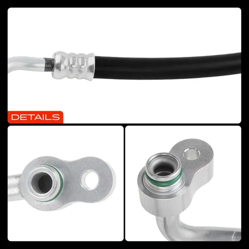Vista 9 de A-Premium Conjunto de manguera de línea de descarga de A/C compatible con Honda CR-V 2007-2011 L4 2.4L, compresor a condensador