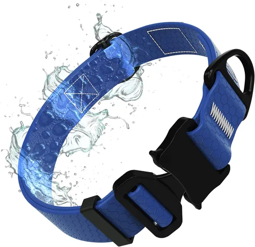 Vista 11 de Tuff Pupper Collar de acción impermeable para perros Collar de perro resistente al agua A prueba de desgarros y sin olor Herrajes metálicos