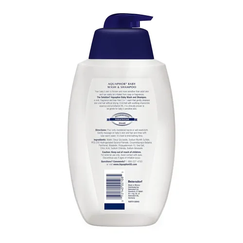 Vista 12 de Gel Aquaphor de ducha y champú para bebé, Transparente, 1, 1