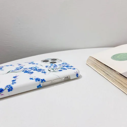 Vista 7 de J.west Funda floral para iPhone 11 Pro Max de 6.5 pulgadas, diseño de patrón de flores de TPU suave, parachoques a prueba de golpes para mujeres