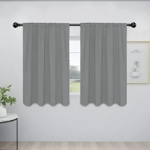 Vista 116 de Easy-Going - Cortinas opacas con bolsillo para varilla para dormitorio, cortinas de ventana para oscurecer la habitación para sala de estar