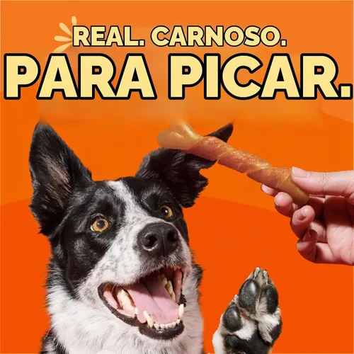 Vista 5 de Oinkies - Golosinas masticables duraderas para perros envueltas en pollo, 25