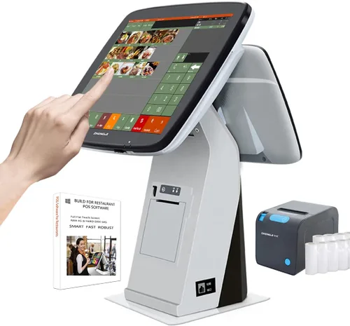 Vista 9 de Sistema de punto de venta de restaurante (POS), impresora térmica incorporada, cajón de efectivo, impresora de cocina, software POS sin tarifas