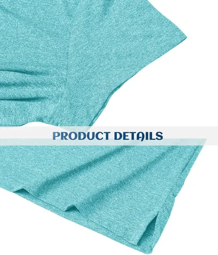 Vista 6 de TACVASEN Polo para mujer, manga corta, golf, secado rápido, UPF 50+, protección solar, ligera, cuello con 4 botones