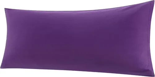 Vista 14 de Funda de almohada corporal de algodón de 400 hilos, cierre de cremallera, funda de almohada suave para el cuerpo, 20 x 48 pulgadas, castor