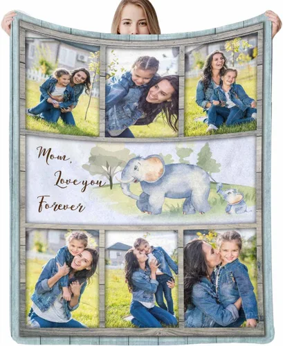 Vista 8 de Regalos para papá, manta de regalo personalizada con imagen, manta personalizada para el Día del Padre con foto, manta personalizada de cumpleaños