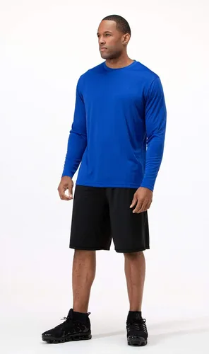 Vista 4 de DEVOPS Men's 2 Pack UPF 50+ Sun Protection Long Sleeve Dri Fit Fishing Hiking Running Workout T-Shirts
