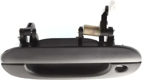 Vista 8 de Manija de puerta exterior para Dodge Ram 2500 1994-2002 lado del conductor frontal, negro texturizado Con orificio para llave Recorte: Base