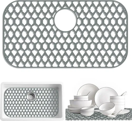 Vista 20 de SAMSIER Alfombrillas protectoras de silicona para fregadero