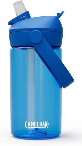 Vista 6 de CamelBak Thrive Kids - Válvula de mordida con popote para niños, botella de agua Tritan Renew Airplane Bandits, 14 onzas Easy Drinking Kids Can