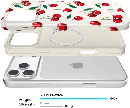 Vista 1314 de VELVET CAVIAR Funda para iPhone 15, compatible con MagSafe, probada contra caídas de 10 pies, fundas protectoras de diseño, leopardo color rosa