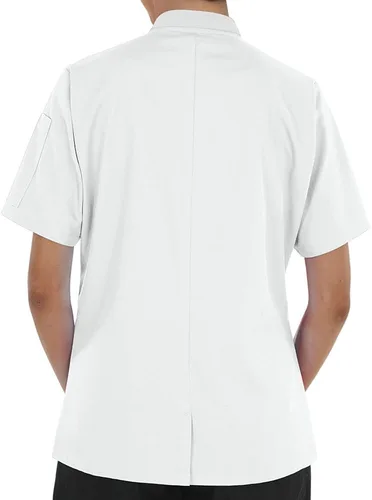 Vista 2 de Abrigo de chef ligero para mujer (XS-3X, 9 colores)