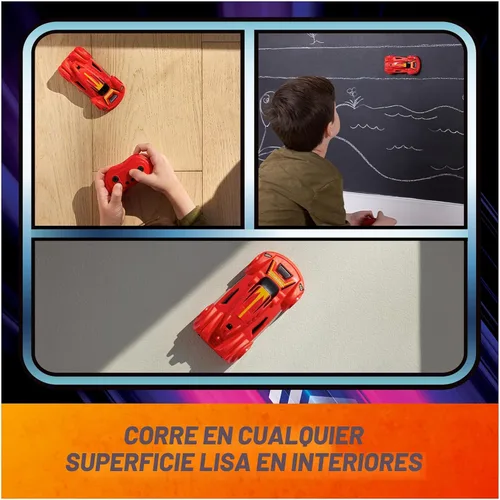 Vista 4 de Air Hogs Zero Gravity Sprint - Auto de carreras para pared, a control remoto, recargable por USB-C, para interiores, más de 4 pulgadas, juguetes