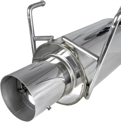 Vista 4 de Spec-D Tuning Sistema de silenciador de escape Catback estilo N1 de 4.5 pulgadas compatible con Honda Civic Si 3Dr 2002-2005
