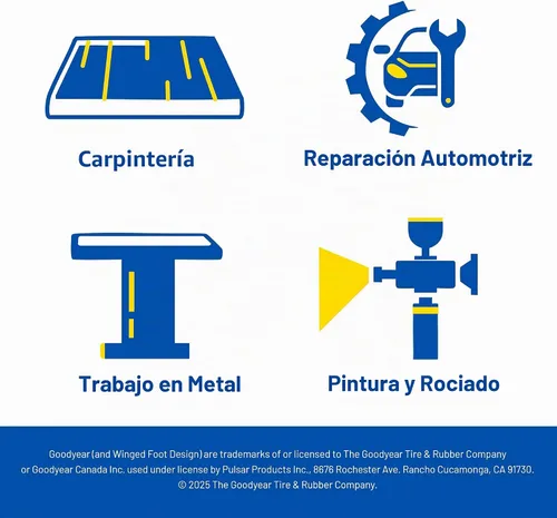 Vista 9 de Goodyear - Compresor de aire eléctrico vertical portátil sin aceite, 10 galones, 150 PSI