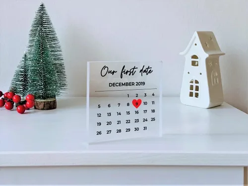 Vista 8 de Regalo de Calendario Personalizado - Recuerdo Romántico, Regalos de Boda, Regalo para Él, Regalo de Aniversario, Regalo para Parejas, Regalos