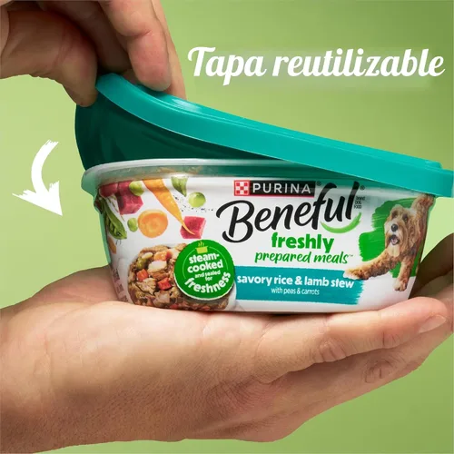Vista 9 de Comidas preparadas Purina Beneful, comida para perro, paquete surtido, 10 onzas Tubo, paquete de 8