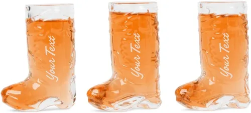 Vista 2 de Juego de vasos de chupito de botas de vaquero – Real (no plástico), decoraciones de vaquera y despedida de soltera, fiesta temática del oeste