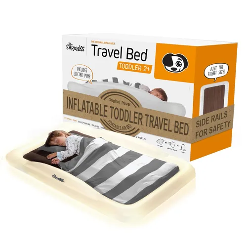 Vista 12 de The Shrunks Colchón inflable / cama portátil para viaje o uso doméstico, color blanco, tamaño individual, 78 pulgadas x 43 pulgadas