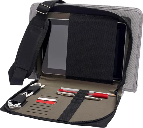 Vista 5 de Funda de cuero gris para laptop compatible con laptop Dell Inspiron 16 Plus 7620 de 16 pulgadas