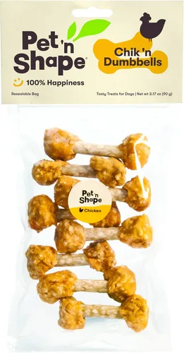 Vista 13 de Pet 'n Shape Duck 'n Rice Dumbbells Treats para Perros - 3 onzas