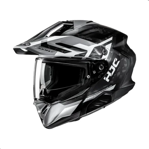 Vista 4 de Casco de motocicleta HJC RPHA 60 Dakar con visera HJ-47 Pinlock, aprobado por DOT (MC1, X-Small)