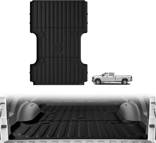 Vista 55 de TripleAliners - Tapete para caja de camioneta (de ejes) de 5 pies, encaje perfecto para pick-up de carga, accesorio de protección de vehículo