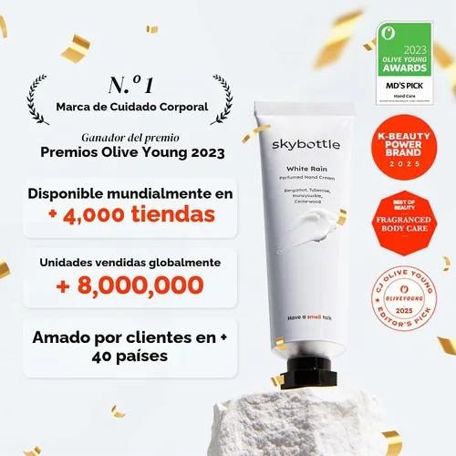 Vista 2 de skybottle Crema de manos, manteca de karité y ácido hialurónico, jazmín