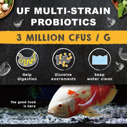 Vista 6 de Ultra Fresh Alimento Hundible para Peces Cíclidos, Langostinos Espada Silvestres, Todos los Ingredientes Naturales, Pellets Carnívoros para Cíclidos