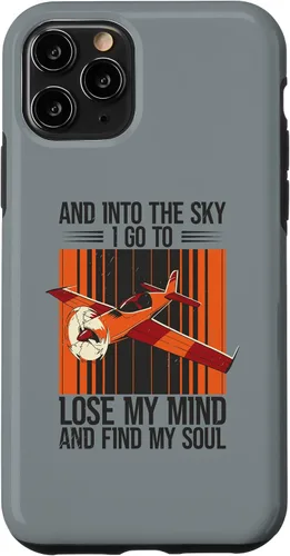 Vista 28 de Funda de aviación para iPhone 12/12 Pro y Into The Sky Flying Airplane Pilot Flight Plane
