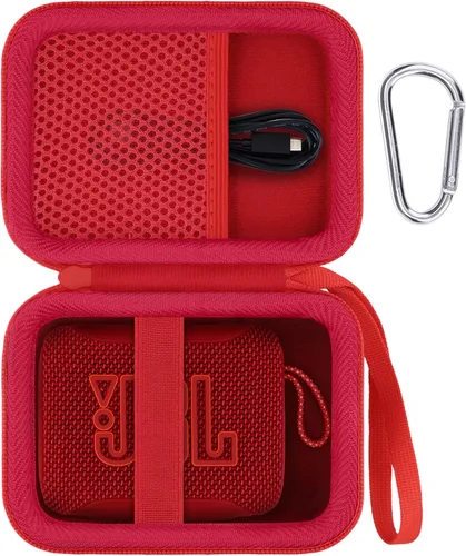 Vista 14 de Funda compatible con JBL Go 5/Go 4 Altavoz impermeable ultraportátil (funda morado)