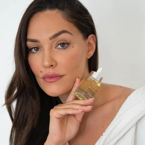 Vista 3 de Orlane Aceite de renovación extraordinario B21, nutritivo 92% aceite facial de origen natural, suaviza la piel seca, suaviza las arrugas y restaura