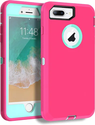 Vista 18 de Mgx Funda resistente para iPhone 8 Plus [protector de pantalla integrado] y funda de defensa de triple capa a prueba de golpes a prueba de caídas