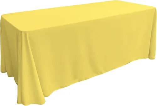 Vista 17 de LA Linen Mantel rectangular lavable de popelín de poliéster, resistente a las manchas y a las arrugas, cubierta de mesa 60x84, mantel de tela
