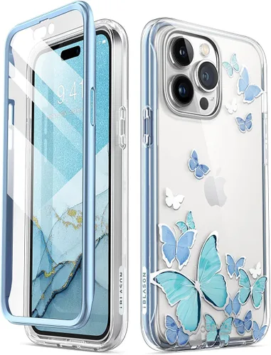 Vista 13 de i-Blason Cosmo Series - Funda para iPhone 14 Pro de 6.1 pulgadas (versión 2022), funda protectora delgada de cuerpo completo con protector