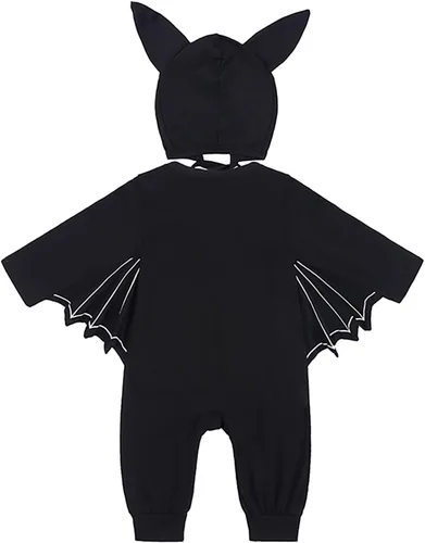 Vista 3 de Disfraz de murciélago para bebé, niño, 1er Halloween, talla 3-24 meses