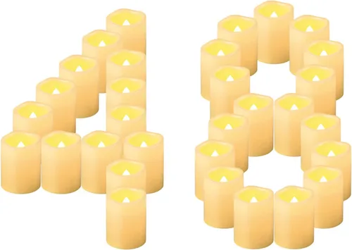 Vista 10 de CANDLE IDEA 3 piezas de velas de pilar de cera real operadas por batería con encantadores calcomanías de ciervo, alce y oso, velas LED sin llama