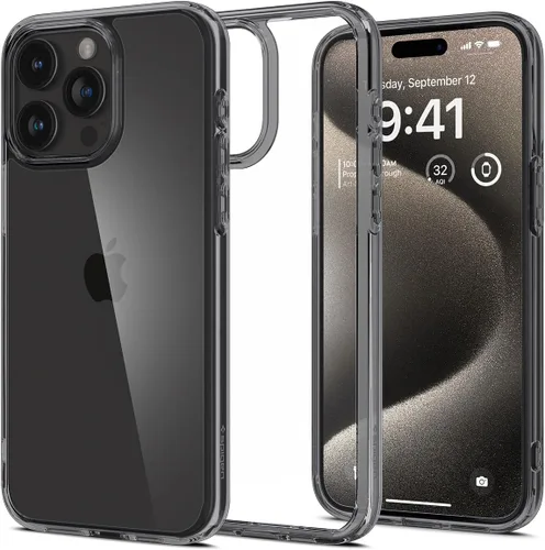 Vista 84 de Spigen Funda para iPhone 12 Mini, ultra híbrida, sin anillo magnético, antiamarilleo, transparente