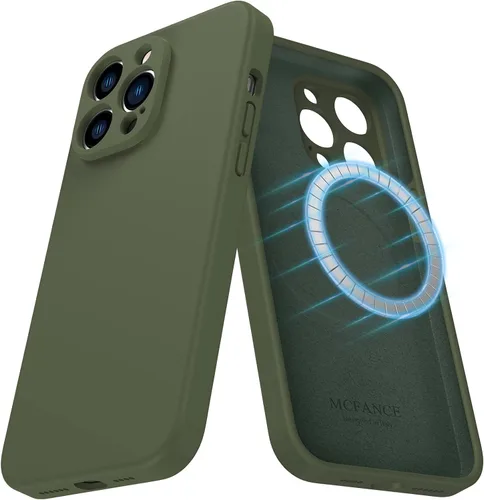 Vista 32 de Funda de silicona con soporte para iPhone 17 Pro [compatible con MagSafe] [Protección completa de la cámara] (6.3 pulgadas 2025), fundas de teléfono