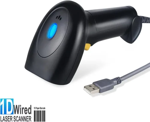 Vista 6 de El escáner del código de barras del USB del PDA ató con alambre el lector de código de barras 1D para el supermercado, tienda de conveniencia