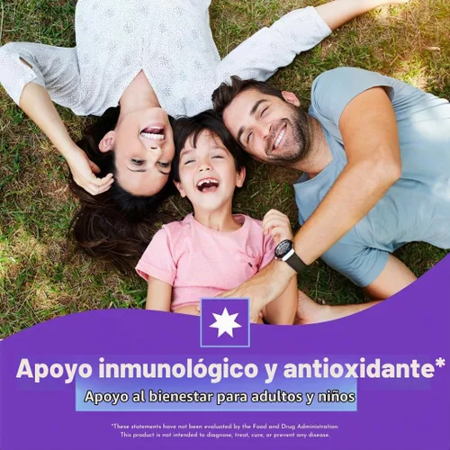 Vista 4 de Jarabe de saúco para niños y adultos, sin azúcar, concentrado 65X, 4 onzas