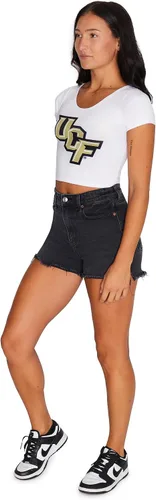 Vista 102 de Lojobands Camiseta corta ajustada para mujer, hecha en Estados Unidos, talla única