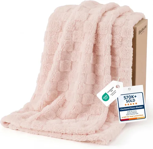 Vista 23 de Bedsure GentleSoft - Manta verde salvia para sofá, manta de forro polar a cuadros, regalos de Navidad para mujeres, hombres y niñas, bonita manta