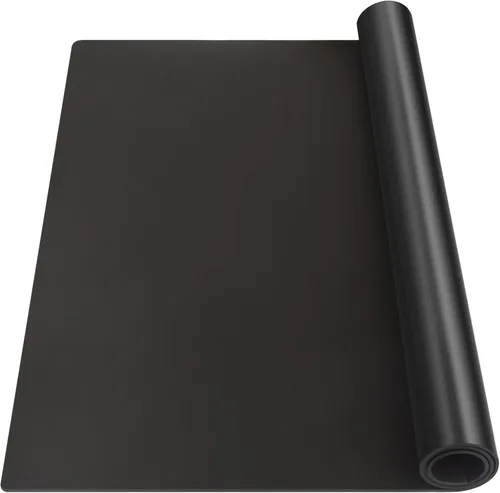 Vista 15 de Tapete de silicona extra grande, tapete de silicona para encimera de cocina, isla, mesa de comedor, protector de encimera, tapete resistente al Negro