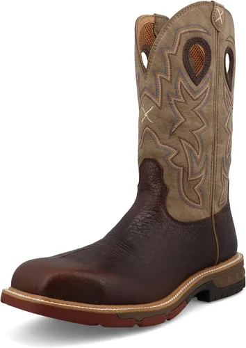 Vista 7 de Twisted X Mens 12" Nano Composite Safety Toe Western Work Boot
