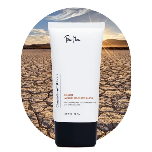 Vista 5 de Pour Moi Máscara Desert Moisture Burst - Tratamiento facial hidratante avanzado para climas cálidos y secos, facilita la adaptación de la piel