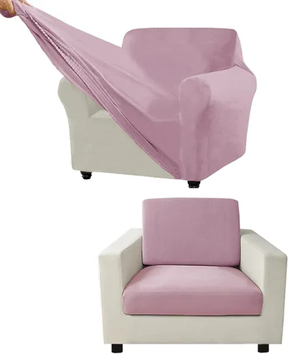 Vista 76 de Funda para Sofá de Terciopelo, Fundas Elásticas para Sofá para Funda Principal Separada/Respaldos y Cojines de Asiento, Funda para Sofá, para Fundas